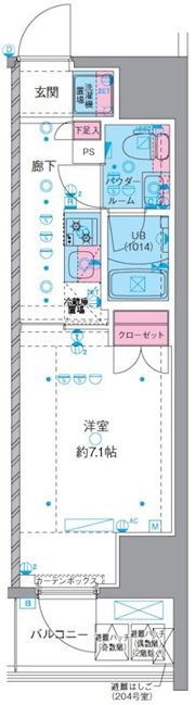 GENOVIA横浜石川町の間取り画像