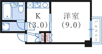 ガイ御影の間取り画像