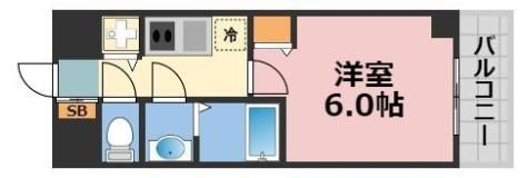 ララプレイス阿波座駅前フェリオの間取り画像