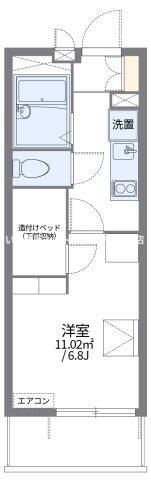 レオパレス平塚Ⅱの間取り画像