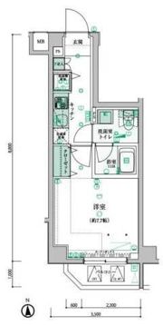 リヴシティ西早稲田の間取り画像
