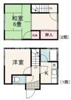 古川借家二戸一棟の間取り画像
