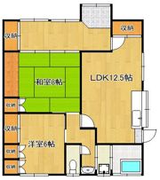 岩崎1丁目貸家の間取り画像