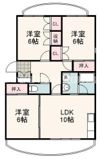 ポルタ草薙Bの間取り画像