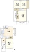 大東市北条7丁目テラス②の間取り画像