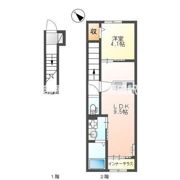 （仮）草津市草津3丁目新築アパートの間取り画像