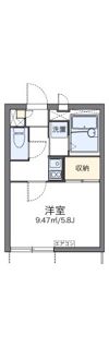 レオパレスフリューゲルの間取り画像