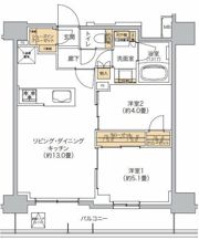 リビオメゾン西麻布の間取り画像