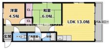 グレイスガーデン新森Ⅰ号館の間取り画像