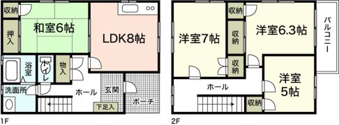 テラスM（2）の間取り画像