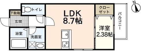 セブンプロート五日市リバーサイドⅠの間取り画像