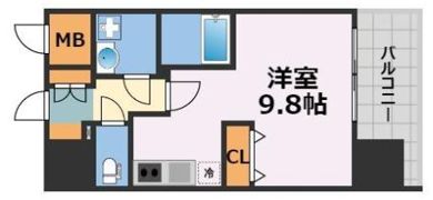 コンフォリア新梅田の間取り画像
