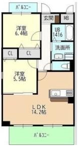 ヒルザコートの間取り画像