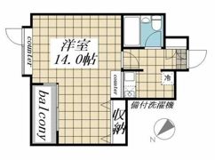 メゾン・ド・ヴィレ東神田の間取り画像