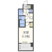 レジュールアッシュ天王寺PARKSIDEの間取り画像
