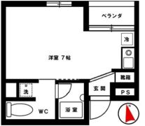 江口ビル 302の間取り画像