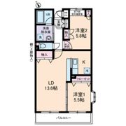 ロイヤルヒルズ中浦和の間取り画像