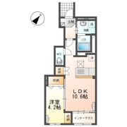 ローズテラスⅡの間取り画像