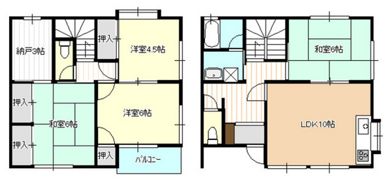 コーポ新具の間取り画像