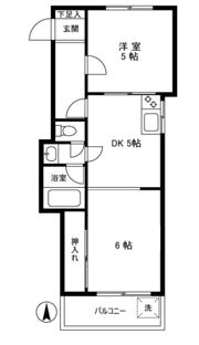 船津コーポの間取り画像