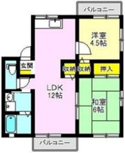 ひまわりハイツの間取り画像
