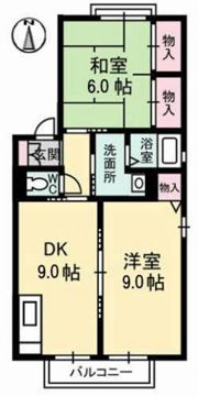 レーベン板野 A棟の間取り画像