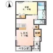 ディモア清明Ⅱの間取り画像
