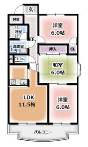 ベルドミールの間取り画像