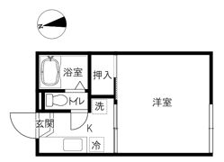 ハイツ白馬の間取り画像