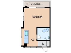 コーポ来間の間取り画像