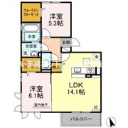 ラナ マラキ B棟の間取り画像