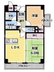 フレグランス守口の間取り画像