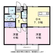 シティーハイツ すみれA棟の間取り画像