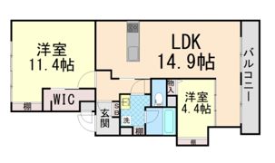 アプリーレ住吉本町の間取り画像