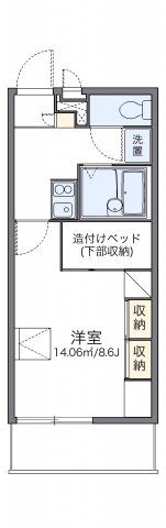 レオパレス東一宮の間取り画像