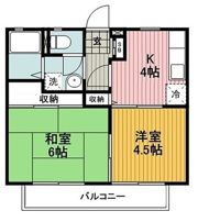ファミール岡村Bの間取り画像