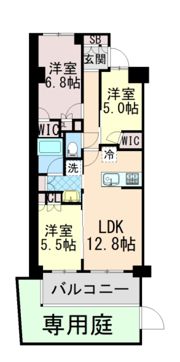 ミレーネ神戸住吉本町の間取り画像