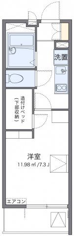 レオパレスワッフルの間取り画像