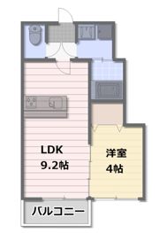 ラフォーレ名残6 B棟の間取り画像