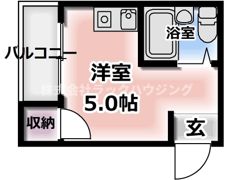 ウイング岸田の間取り画像