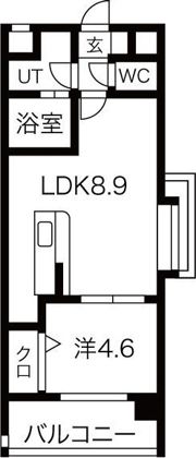 ビュークレスト京町の間取り画像