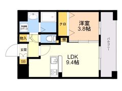 LIBTH南福岡の間取り画像