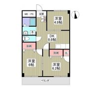 コーポサンライズモリの間取り画像