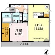ドルチェ南八幡 Aの間取り画像