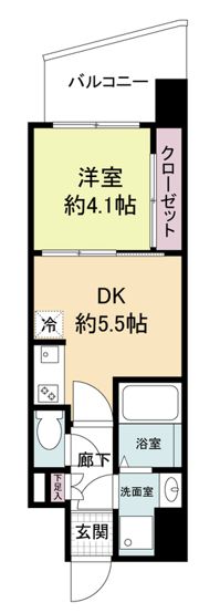 セレニテ難波ミラク参番館の間取り画像