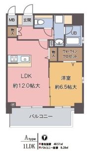 ｴﾑｽﾞ･ﾚｼﾞﾃﾞﾝｽうめきたの間取り画像