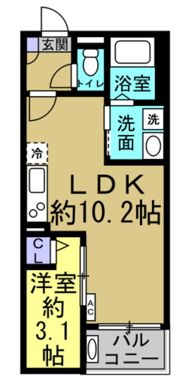 Jack shinchi Ⅰの間取り画像