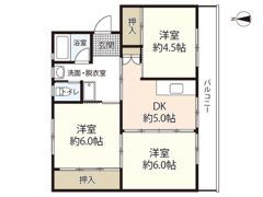 ビレッジハウス井口6号棟の間取り画像