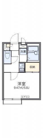 レオパレスヤングヴィラ坂上の間取り画像