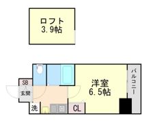 エステムコート神戸県庁前Ⅲフィエルテの間取り画像